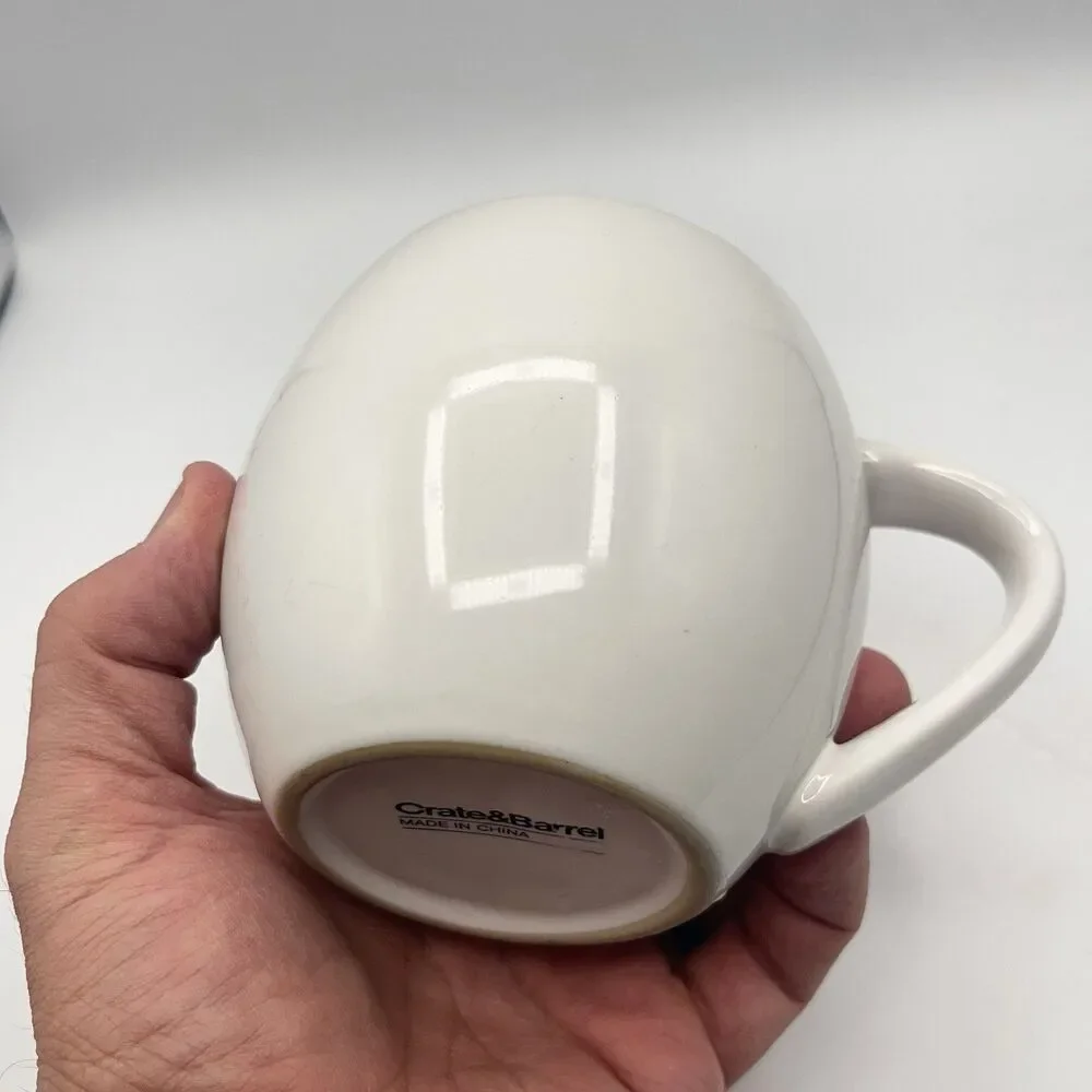 White Crate And Barrel Mug
